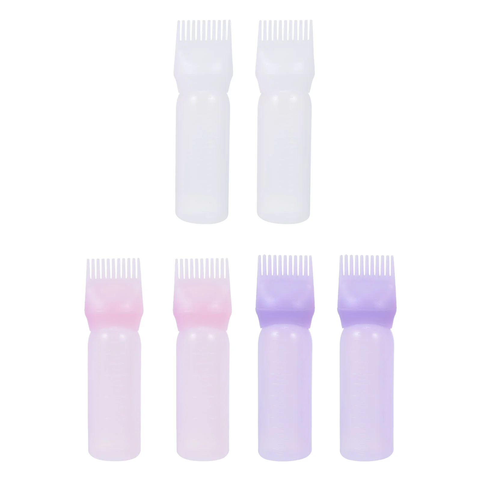 

Bottle Hair Coloring Applicator Comb Color Dye Dyeing Brushportable Hairdressing Shampoo Tool 3 Colors Salon Root Oiling Bottles