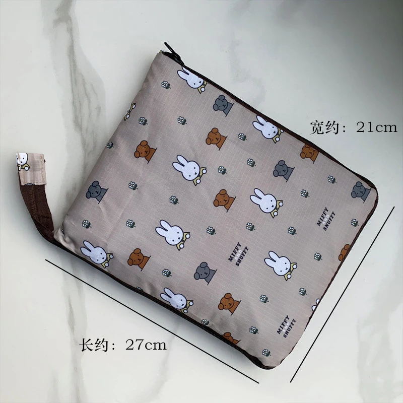 Дорожная сумка Miffy с героями мультфильмов, большая вместительная дорожная сумка с ручкой для хранения на плечо, складная студенческая сумка для багажа с принтом, Рождественский подарок (art.: 3920d0907dfdb) - 3920d0907dfdb