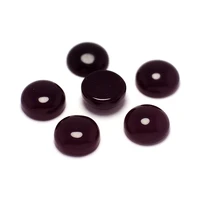 round agate black cabochon stones8mm 10mm 12mm polished flat back stoneearring jewelry necklace making 10pcs
