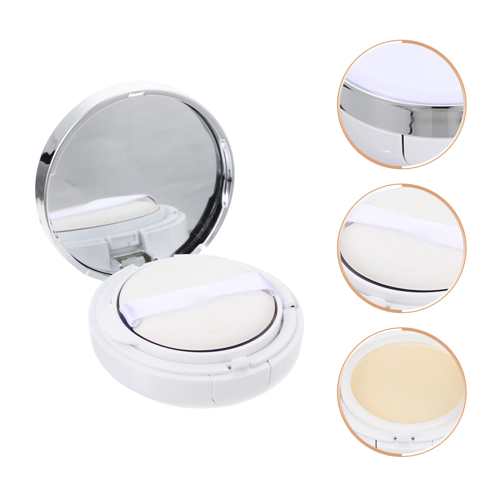 

Cream Box Air Cushion Container Foundation Case Powder Puff Make-up Portable Holder