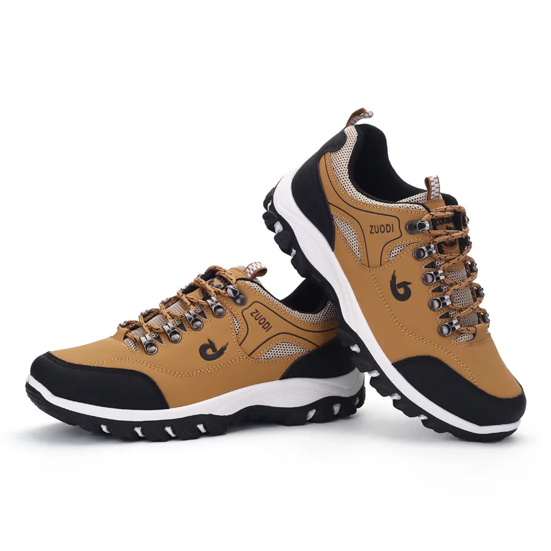 

Men Hiking Shoes Trekking Sneakers Man Breathable Fishing Camping Shoes Lace-up Hunting Boots Big size 39-47 Zapatos de hombre