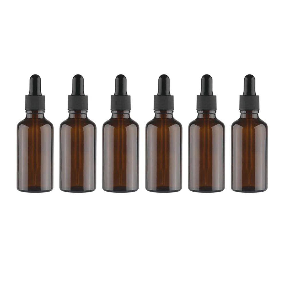 

12pcs 50ml Amber Glass Bottles with Glass Eye Dropper Essential Oil Bottle for Essential Oils, Perfumes