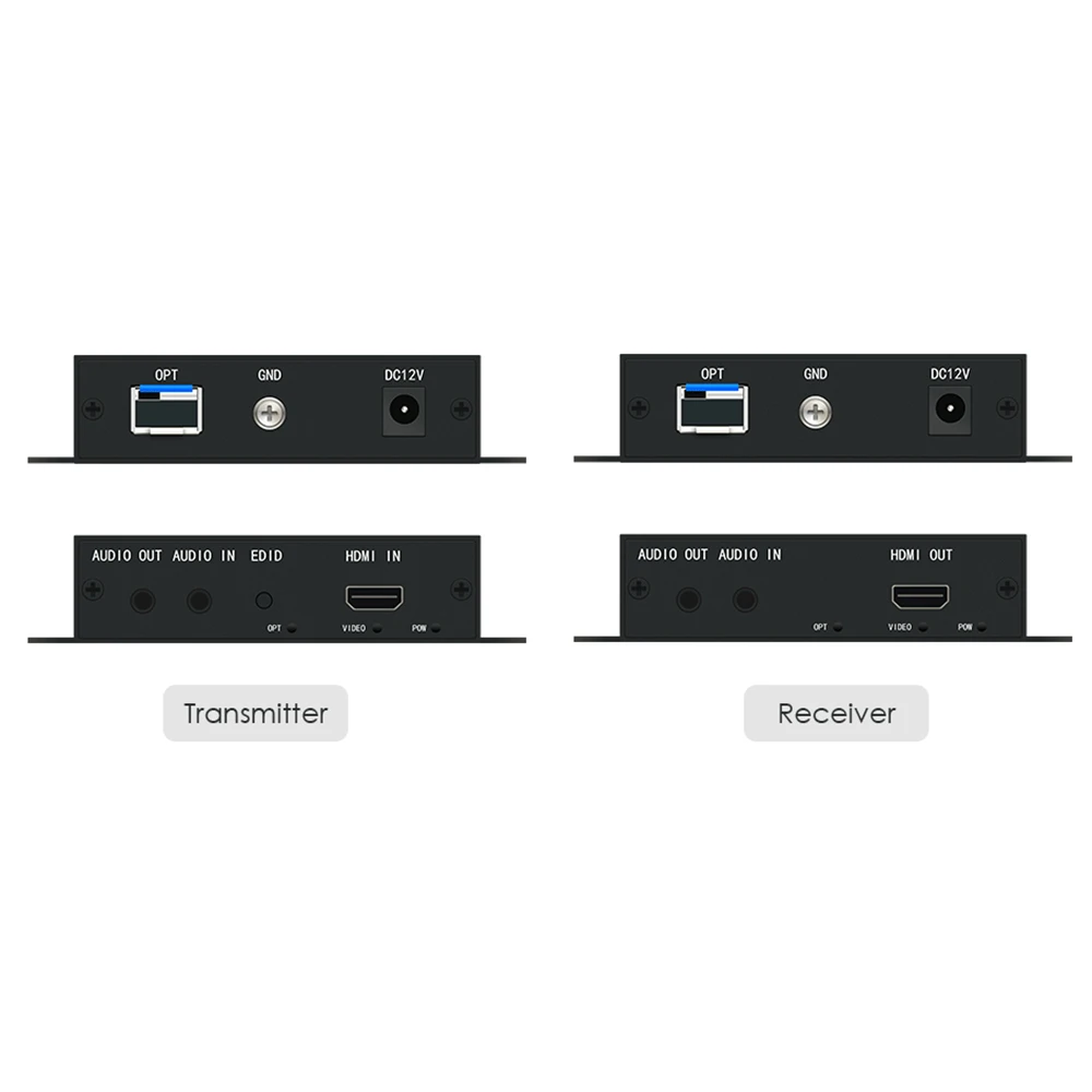 Фото Несжатый HDMI-удлинитель на 20 км по оптоволокну, LC HD HDMI оптоволоконный удлинитель №2