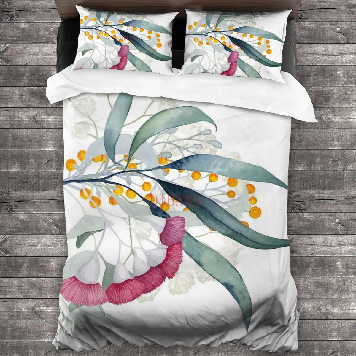 

Aussie Gumtree Beauties Soft Microfiber Comforter Set with 2 Pillowcase Quilt Cover With Zipper Closure