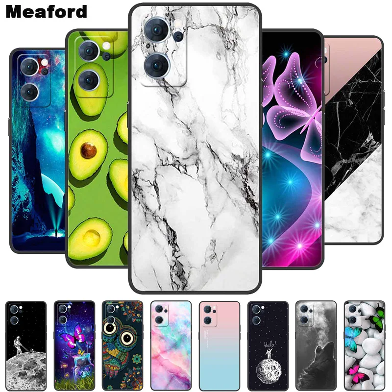 

For Oppo Find X5 Pro Case Marble Soft Silicone Back Case for Oppo Find X5 Lite Phone Cover FindX5 Pro Lite Coque Funda Bag New