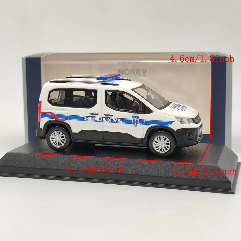 Литые модели автомобилей Jia Lai 1/43 Rifter 2019 Police Municipale белые