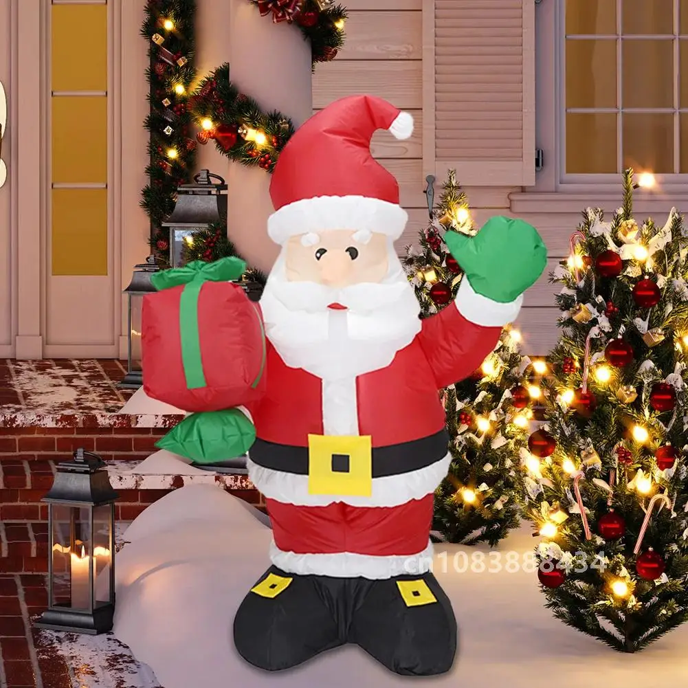 Рождественские надувные лодки светящиеся снеговики пингвины Санта-Клаус