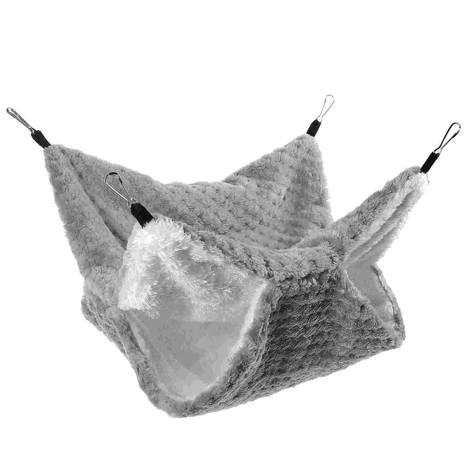 

Pet Hammock Bedhousecomfortable Hamster Squirrel Chinchilla Funny Guinea Resting Sleeping Layer Double Warm