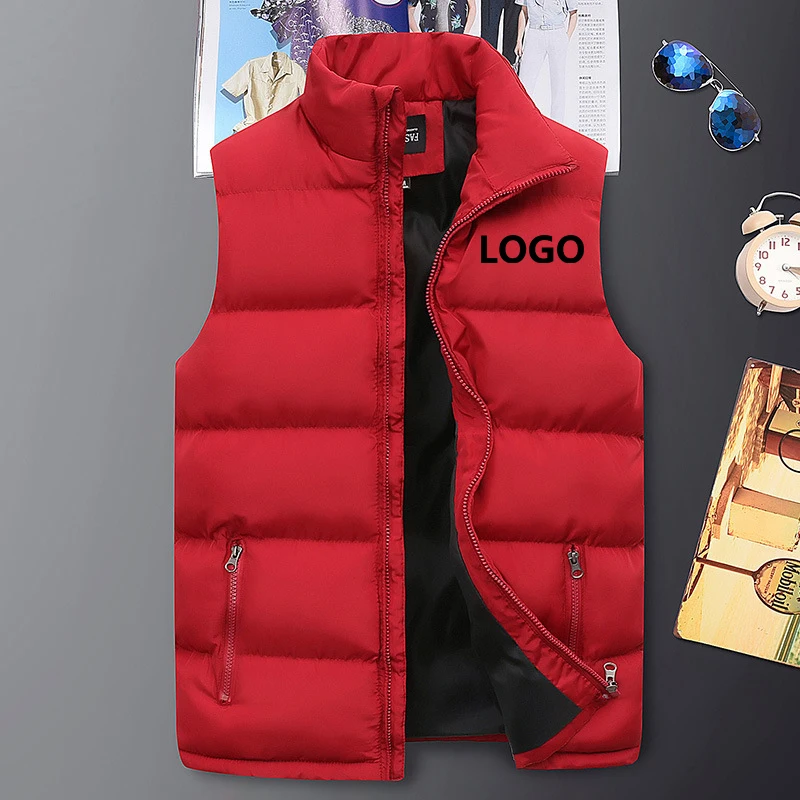 Fall/winter 2022 New Men's Vest Cargo Vest Large Size Cotton Jacket Jacket Cotton Vest Custom Logo
