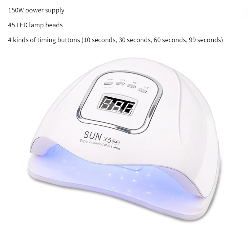 

Лампа маникюрная быстросохнущая светодиодный сушки ногтей, 150 Вт