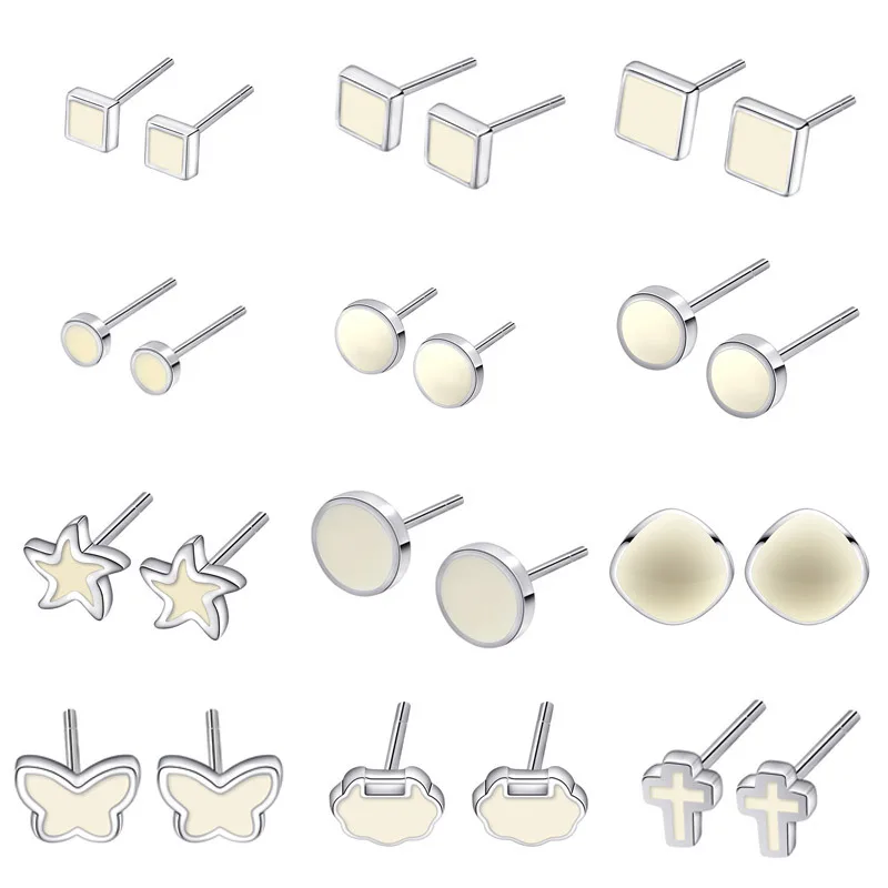 

Женские круглые серьги из серебра 925 пробы, в европейском и американском стиле