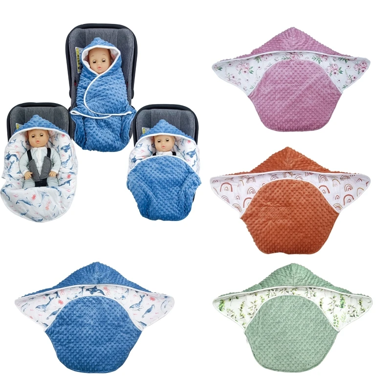 

Newborn Crib Blanket Warm Baby Wrap Blanket Sleeping Bag Infant 0-6M Soothe Sleep Sack Skin-Friendly Swaddle Blankets