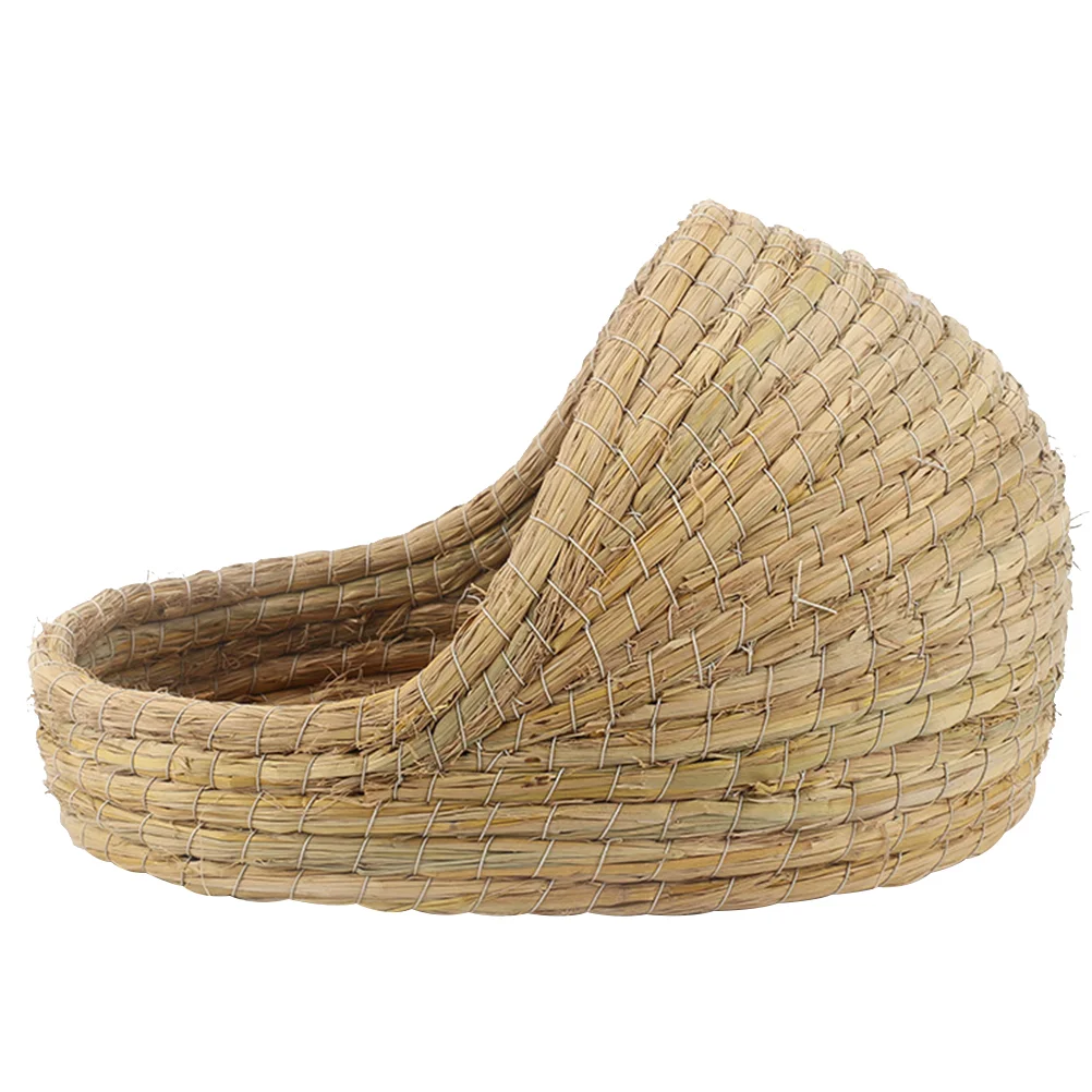 

Rabbit Nest Hamster Hut Dwarf Hampster Cage Hutches Woven Guinea Grass Bed Toy Bunny House