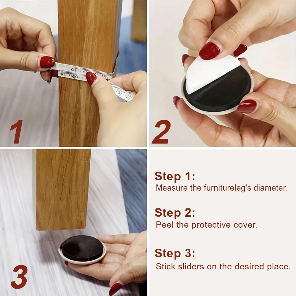 16 шт. мебельные ползунки 89 мм мобильная тяжелая мебель гладкий пол защита ковер