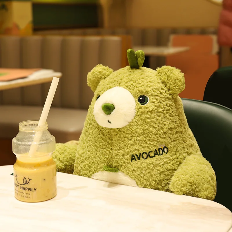 

New 25cm Avocado Bear Plush Toy Soft Stuffed Animals Bear Plushies Doll Pillow Big Size Plush Toys for Girls Boys Kids Gifts
