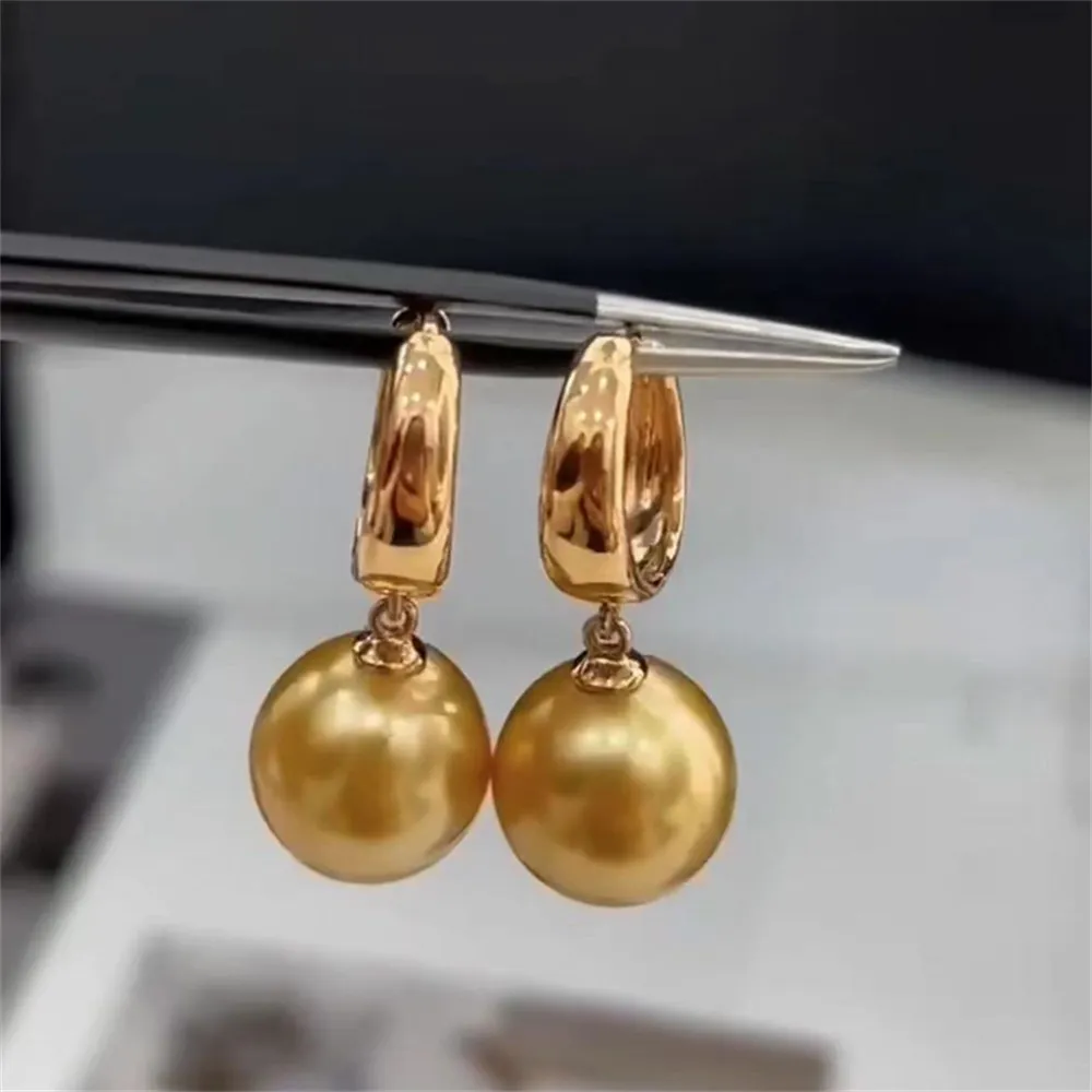 

DIY Pearl Ear Stud Accessories S925 Sterling Silver Jewelry Gold Ear Buckle Female Empty Fit 8-13mm Beads