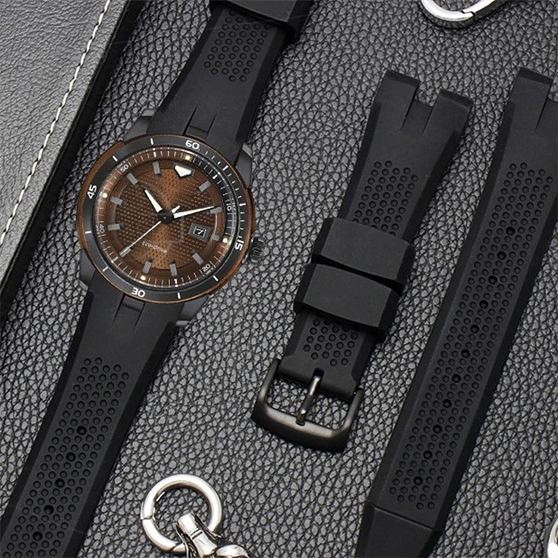 Silicone Rubber Strap Suitable For Citizen AW1475 1476 1477 CA4154 4155 Watch Men's Replacement Band Sports Waterproof Bracelet