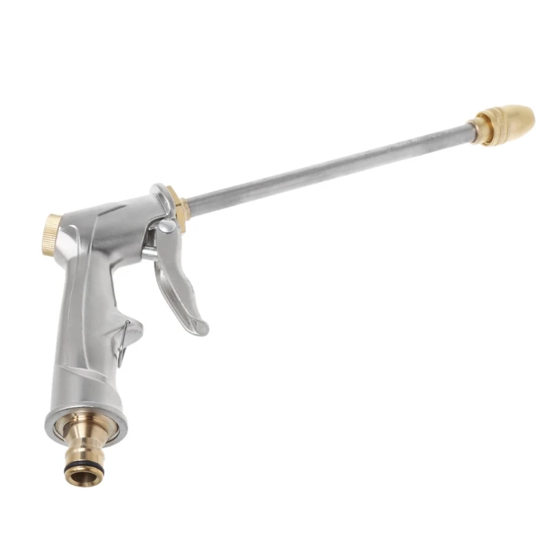 

High Pressure Metal Hose Long Rod Nozzle Gun Water Power Sprayer Car Washer Lawn