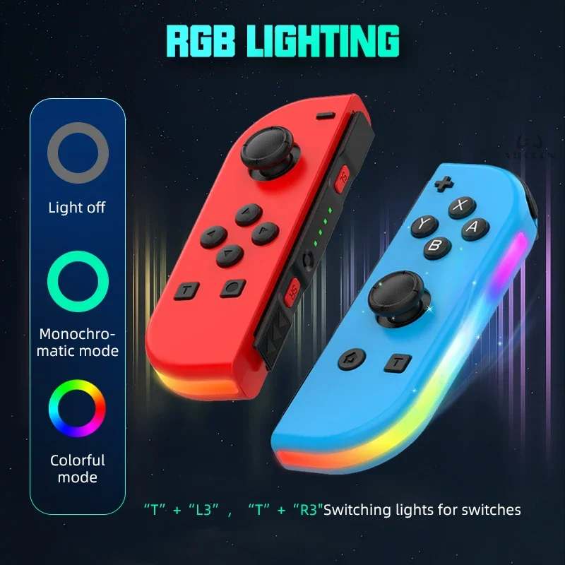 

2023 Wireless Gamepad for Nintendo Switch Joys-Cons L/R Controllers for NS Switch Oled Lite Joystick with Wake-up Joypad