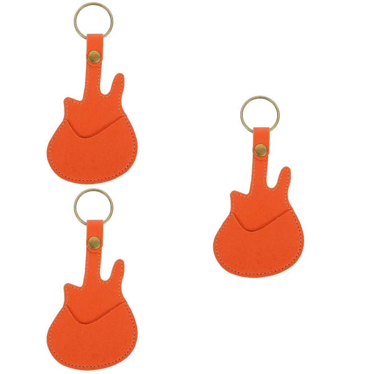 

3pcs Guitar Pick Holder Musical Instruments Pick Keychain Guitar Pick Storage