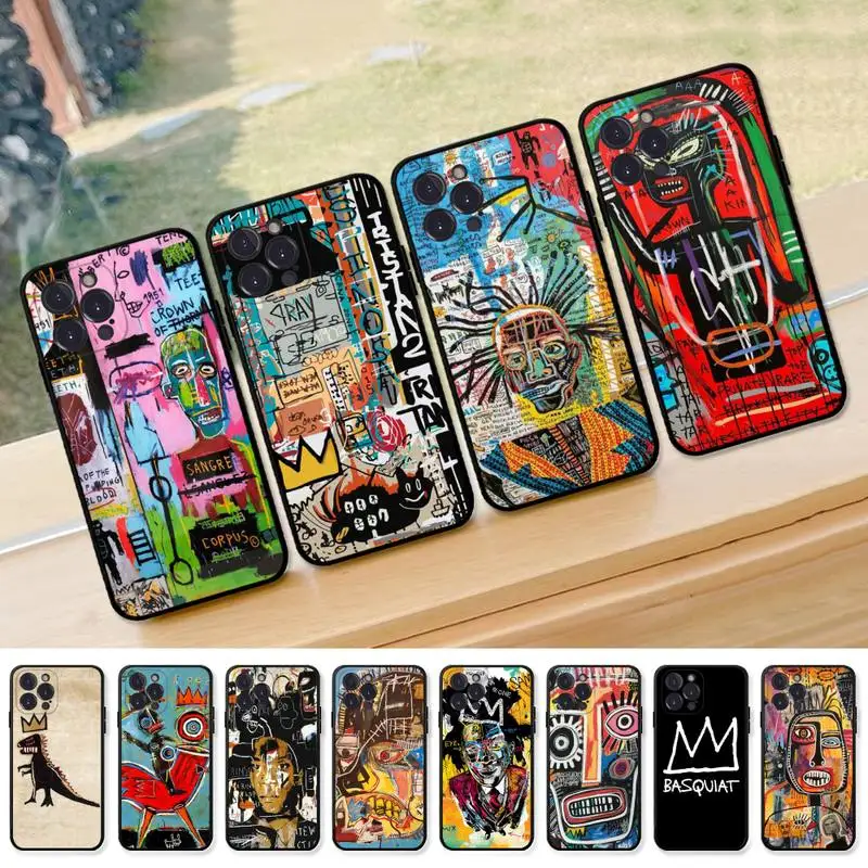 

street graffiti painting Phone Case for iPhone 13 12 Mini 11 14 Pro Max Xs X Xr 7 8 Plus 6 6s Se 2022 silicone Cover