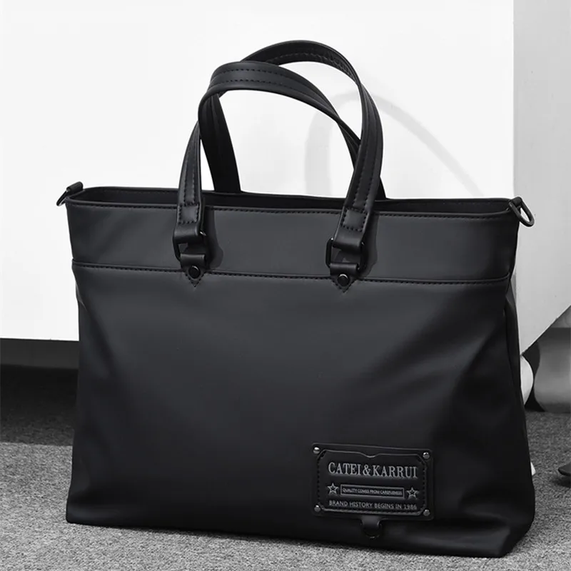High Quality Men Briefcase Large Capacity Laptop Handbag Casual Shoulder Bag Fashion Messenger Bag Daily File Bag For Male