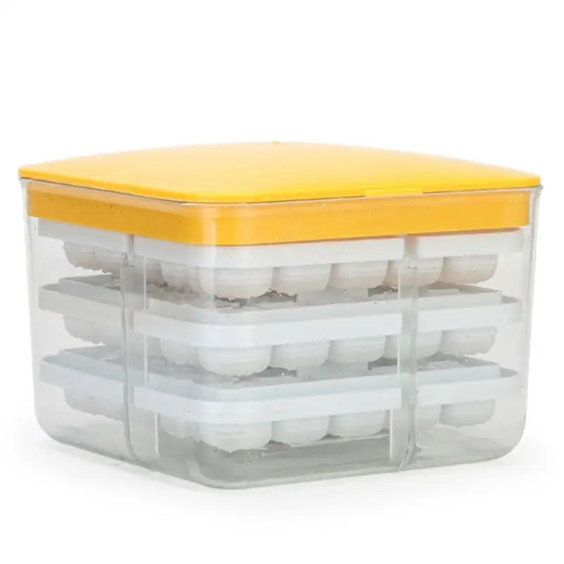 

Ice Cube Trays Easy Release Cube Trays Molds With Lid Stackable Ice Cube Molds For Cocktails Chilled Drinks Whiskey Champagne