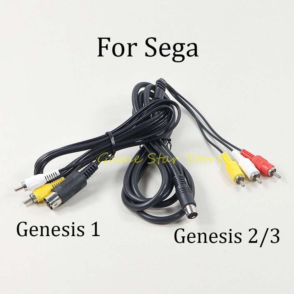 Фото 2 шт. для Mega Drive 2 3 Genesis 2 3 1,8 м AV аудио-видео кабель для SEGA Mega Drive 1 Genesis 1 соединительный шнур провод №3