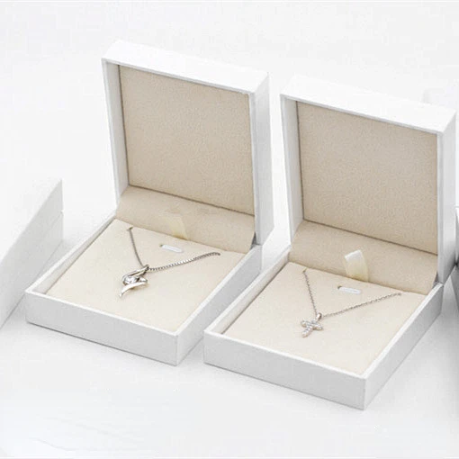 

Simple White Jewelry Box Gift Box Earring Box Brooch Box Pendant Box Necklace Gift Necklace Packaging Box