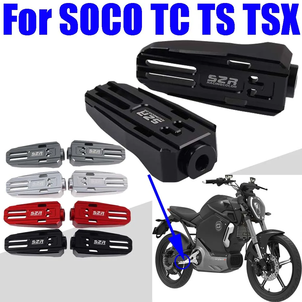 

Motorcycle Widen Front Footrest Footpegs Pedal Driver Foot Rests Footpeg For Super SOCO TC TS Lite Pro TS 1200R TSX Accessories