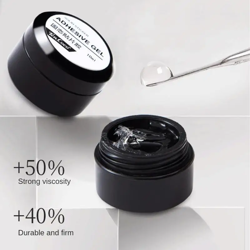 

Non-stick Hand False Nail Glue Durable Firm Not Hurt Hand Nail Solid Glue Cans Patch Wear Nail Rhinestone Phototherapy Glue