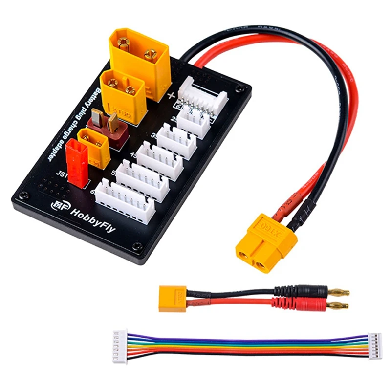 

ABGZ-XT30 XT60 XT90 JST T Connector Lipo Battery Charger Board 2-6S Parallel Balance Charging Board For B6 B6AC Lite