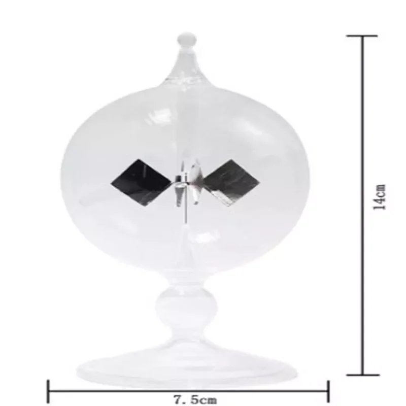 

sale 14*7.5cm Solar Power Crookes radiometer light pressure windmill bolometer