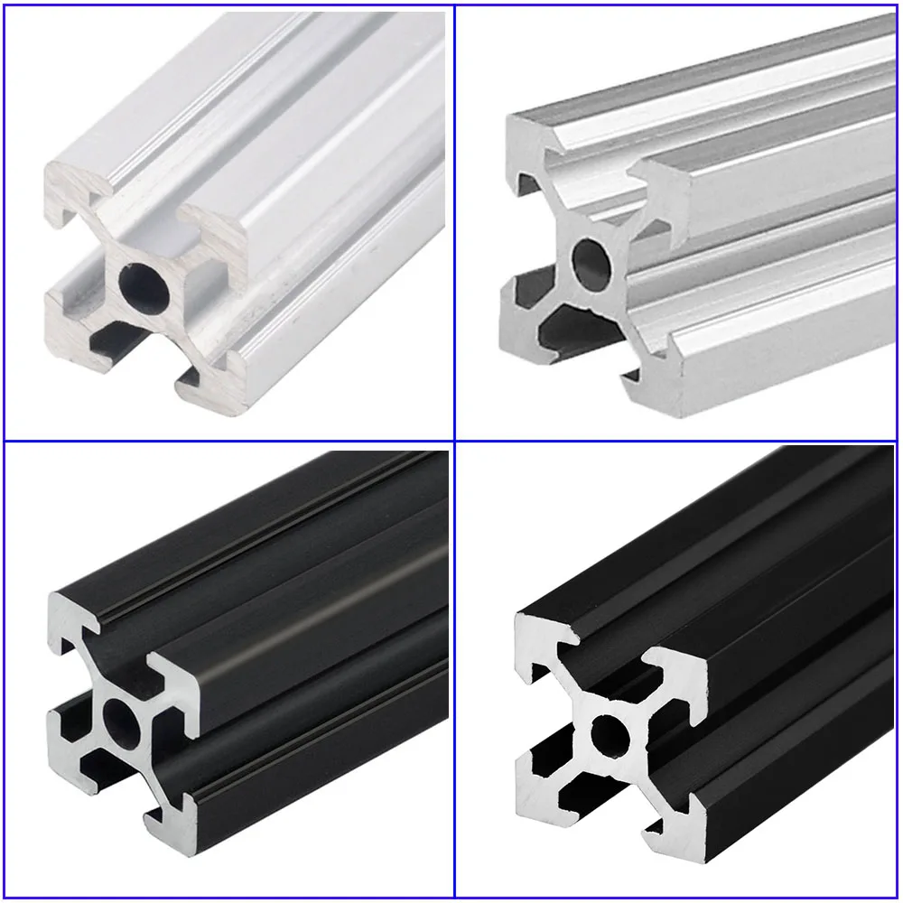 

4pcs/lot 2020 Aluminum Profile 100 200 300 350 400 450 500 550 600 MM Linear Rail Extrusion CNC 3D Printer Parts