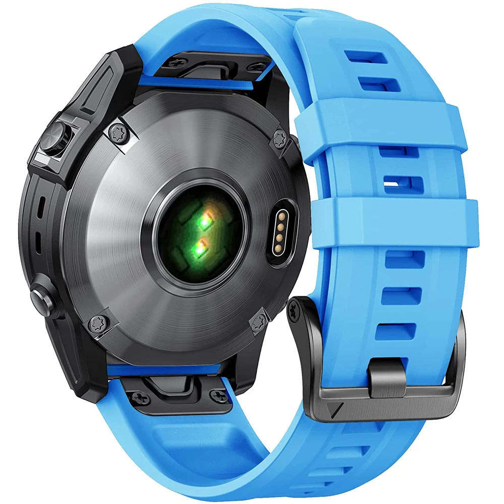 Ремешок для смарт-часов 22 26 мм с винтовой пряжкой ремешок Garmin Fenix 7X 6X 5X силиконовый