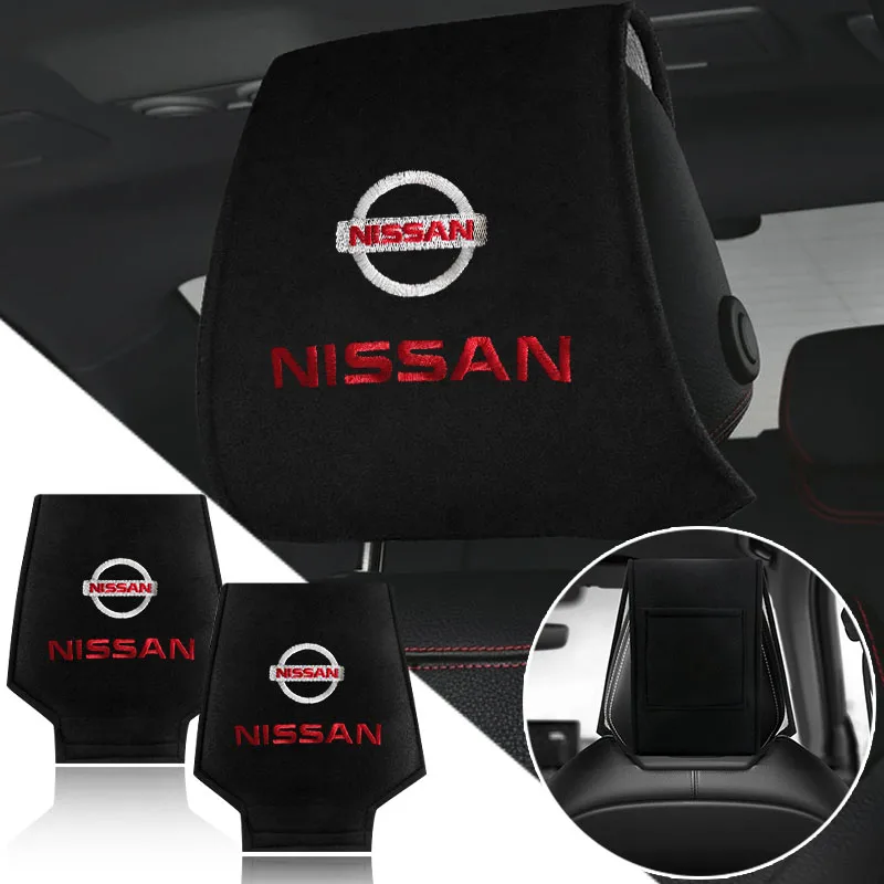 Для Nissan Nismo Almera Tiida Juke Teana Qashqai 350Z 370Z GTR автомобильный логотип подголовник наволочка