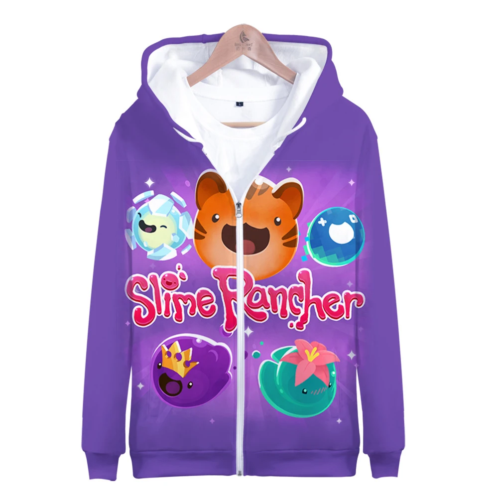 

Cosplay Game Slime Rancher 3D Print Men Zipper Hoodie Women Streetwear Hip Hop Casual Hoodies Boys Girls Zip Up Jackets
