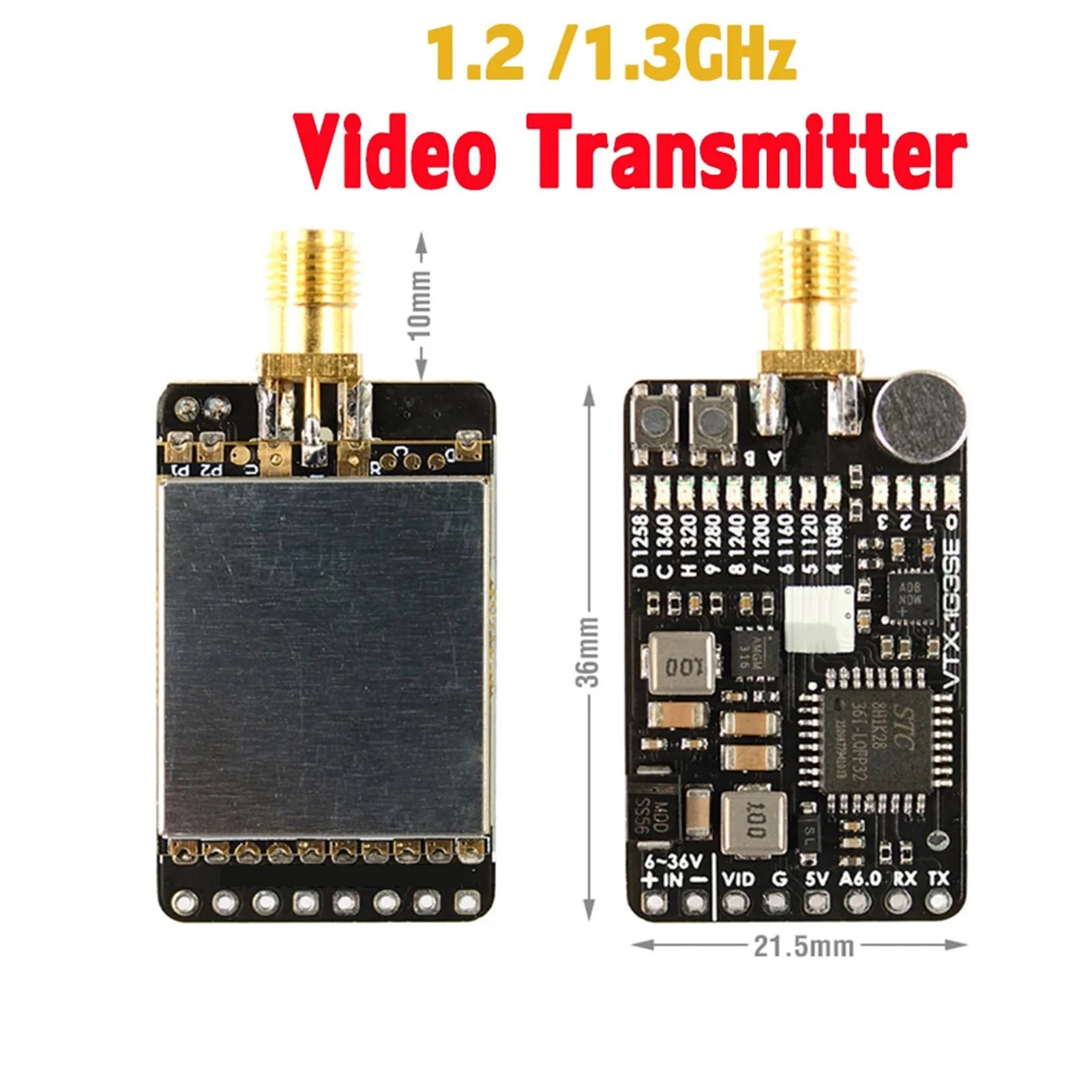 VTX-1G3SE 1 2 ГГц 3 9CH 0 МВт 25 200 800 видеопередатчик VTX 6-36 в для радиоуправляемого самолета