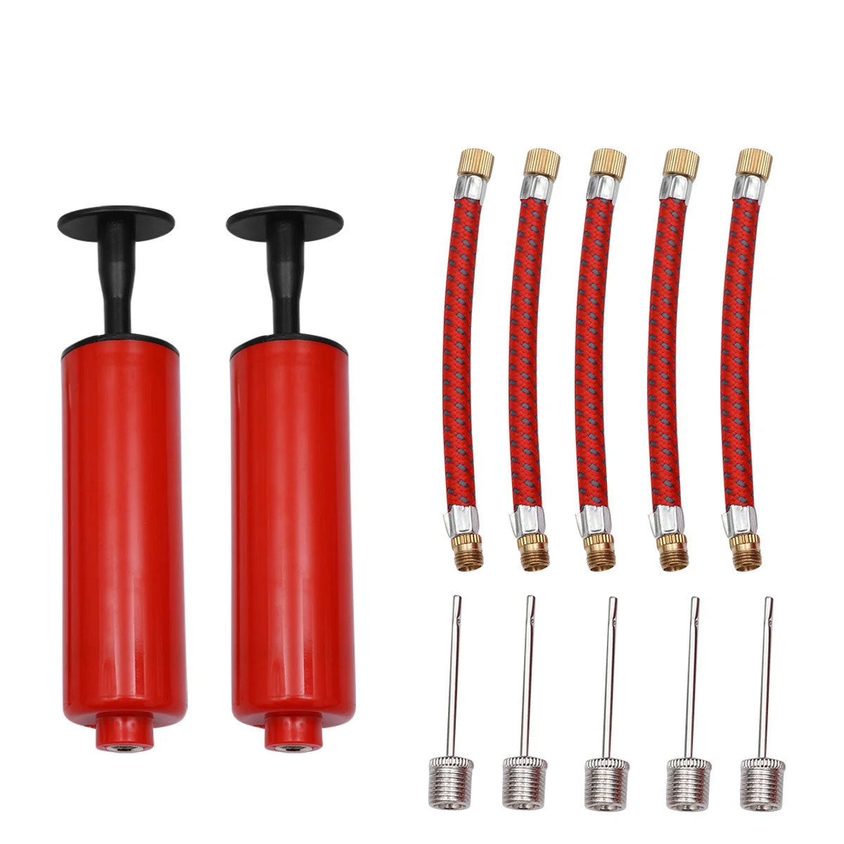 

12 Pcs Balloon Pump Adapter Hose Adapter Hand Air Pump Kit Basketball Pump Volleyball Basketball Hand Pump