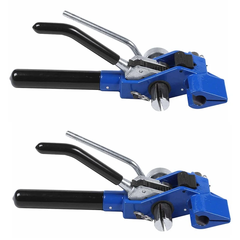 

HOT-2X Cable Tie Gun Stainless Steel Zip Cable Tie Plier Bundle Tool Tensioning Trigger Action Cable Gun With Cutter