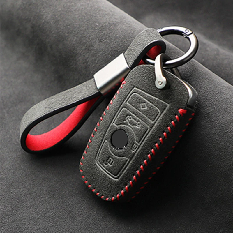 

For BMW 5 Series 3 Series 7 Series 1 Series X3X1X5X6 Alcantara Suede Key Case Key Case Buckle