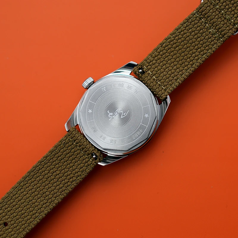 Мужские механические наручные часы MERKUR Salmon черные в стиле ретро с ремешком из