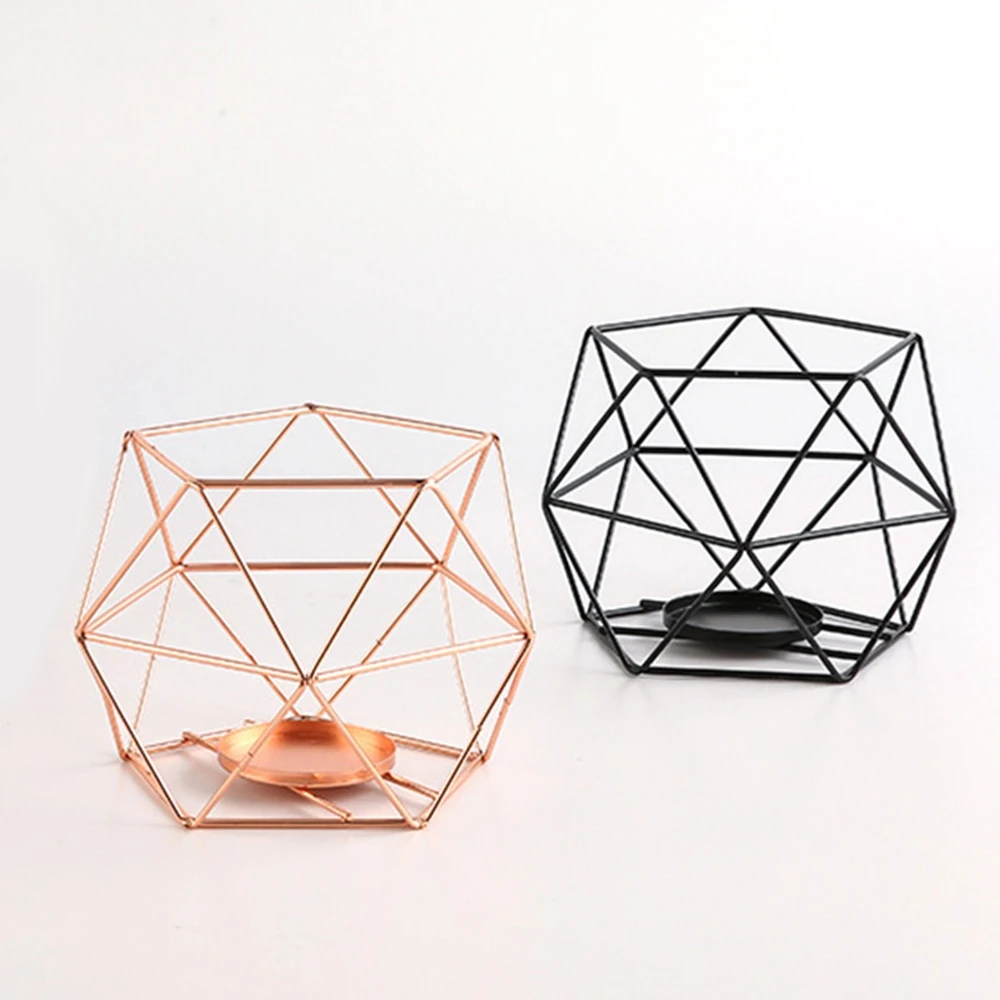 6 шт. геометрический полированный подсвечник для чайной свечи центральная часть