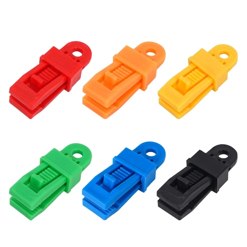 

5 Pcs Tent Tighten Lock Grip Awnings Clip Tarp Clip Portable Wind Rope Buckle