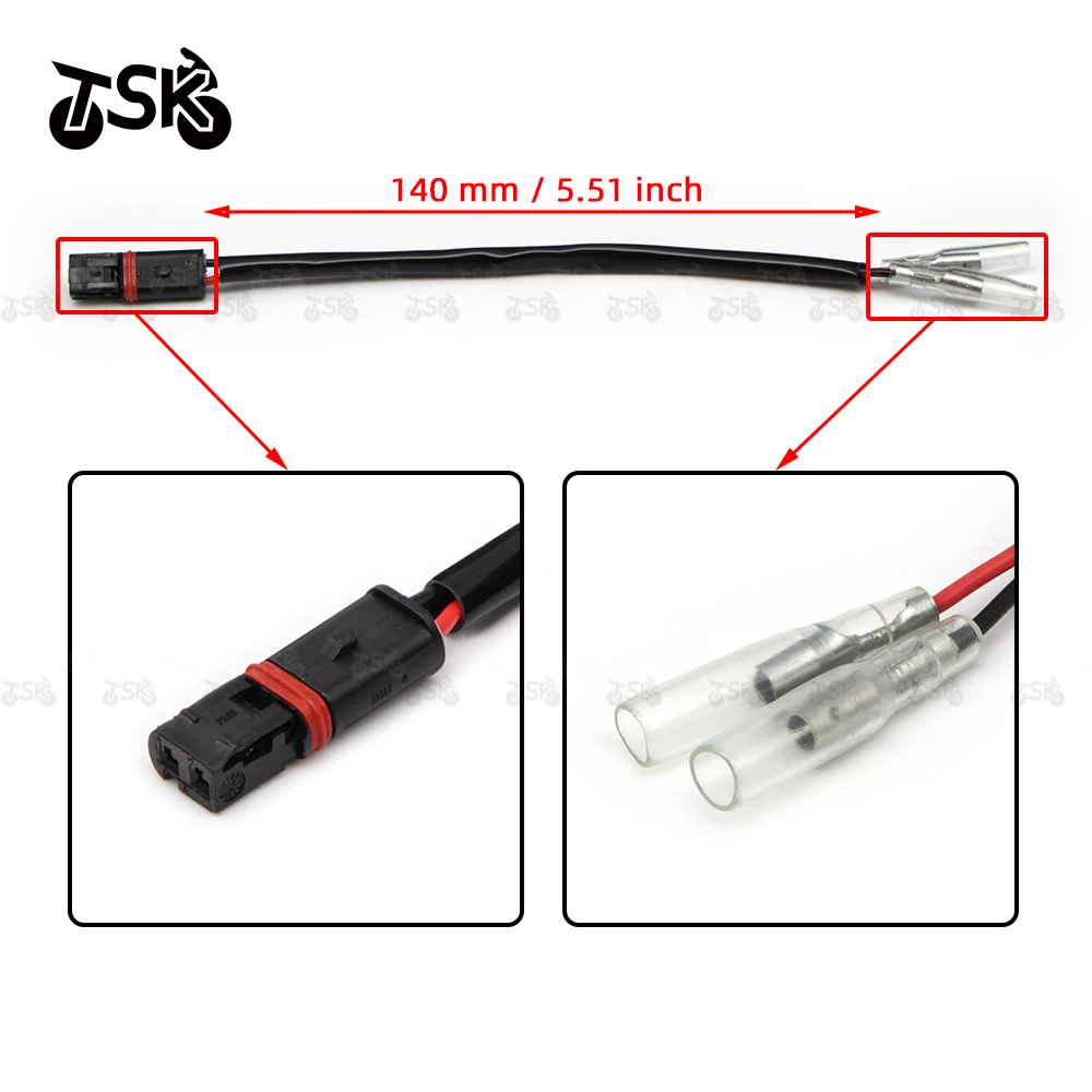 Turn Signal Light Adapter Harness Lamp Extension Cable Marker Wire Plug Moped Wiring For BMW F750 850 R1200 1250 Gs F900 S1000R