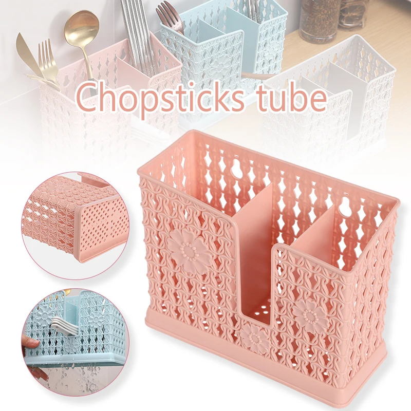 

Mutfunctional Hanging Chopsticks Storage Rack with Hollow Drain Hole Kitchen Supplies