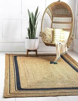 jute rug carpet 100 natural rustic look jute style reversible braided modern carpets for bed room large living room decoration
