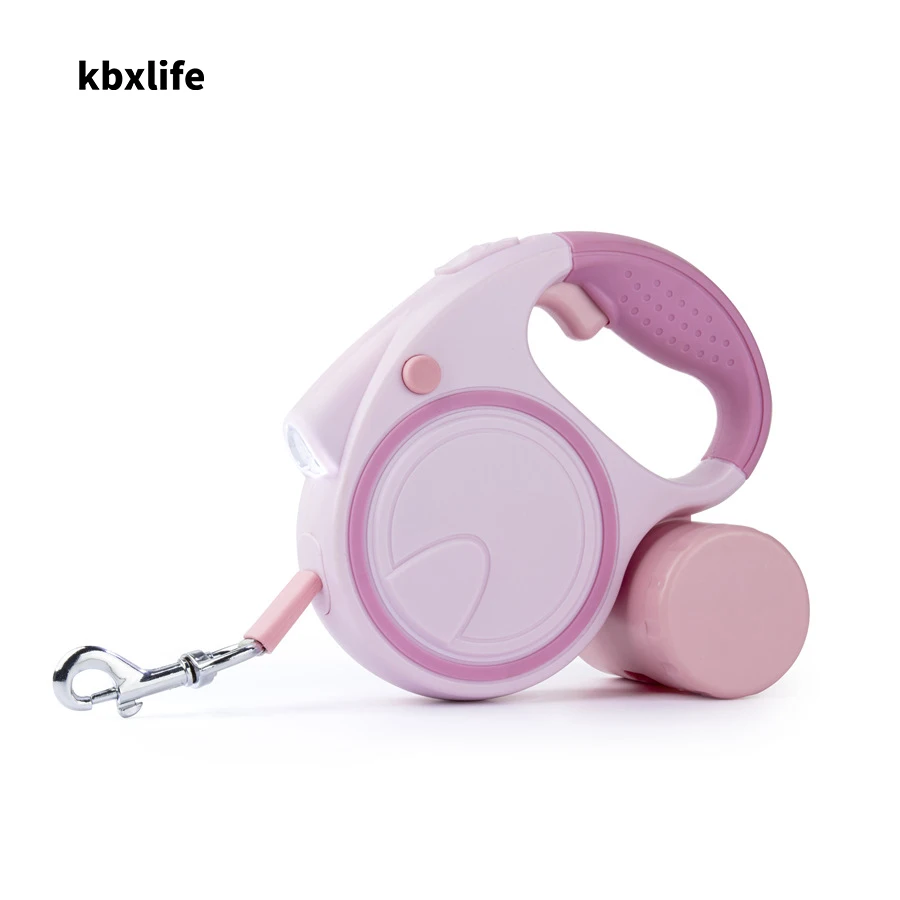 

K40 5M Led Light Nylon Retractable Dog Leash Rope for Small Medium Large Dog Cat Retractable Dog Leashes Cat Lead Pet Leash