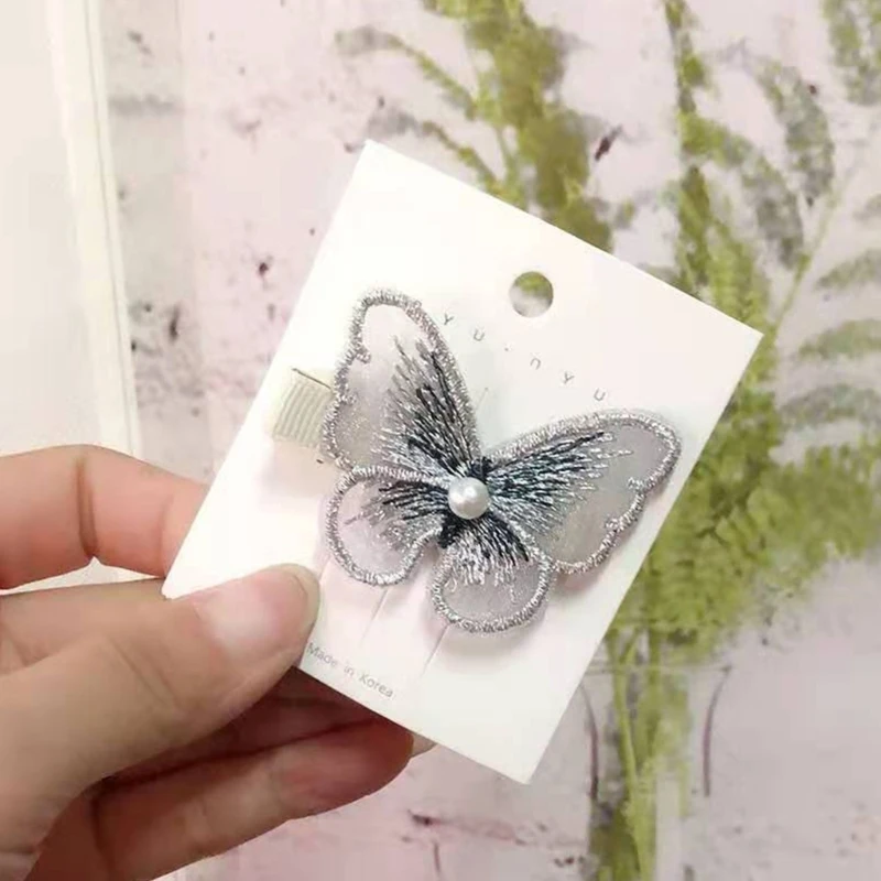 

Bowtie Hair Clips for Girl Children 8Pcs Non-Slip Hairpins Hair Barrettes Women Girls Headdress Accessories