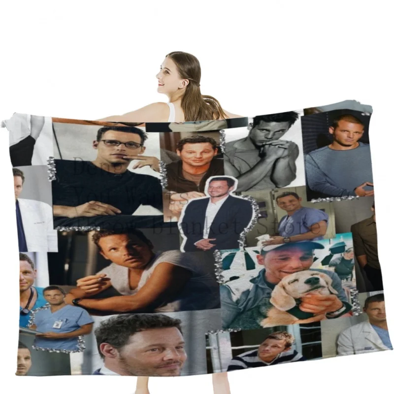 

Alex Karev Collage Throw Blankets Soft Velvet Blanket Camping Bedding Blanket Cold Cinema or Travel